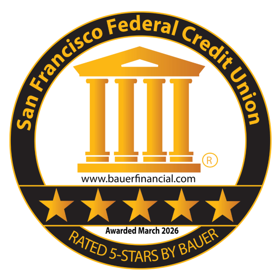 BauerFinancial "Rated 5 stars" logo