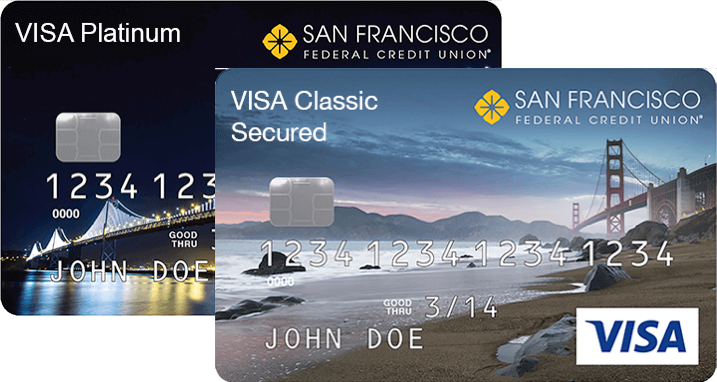 Visa Platinum and Visa Classic Secured credit cards